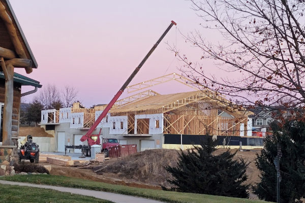 Before: Porch deck and stair replacement